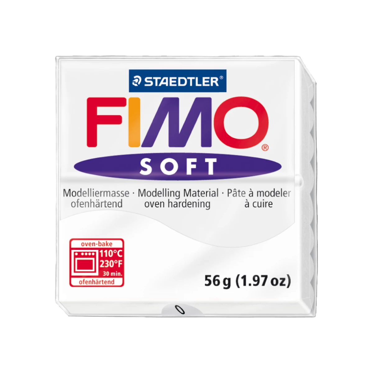 Galery – Pasta para modelar staedtler fimo soft 56 gr cor branco0