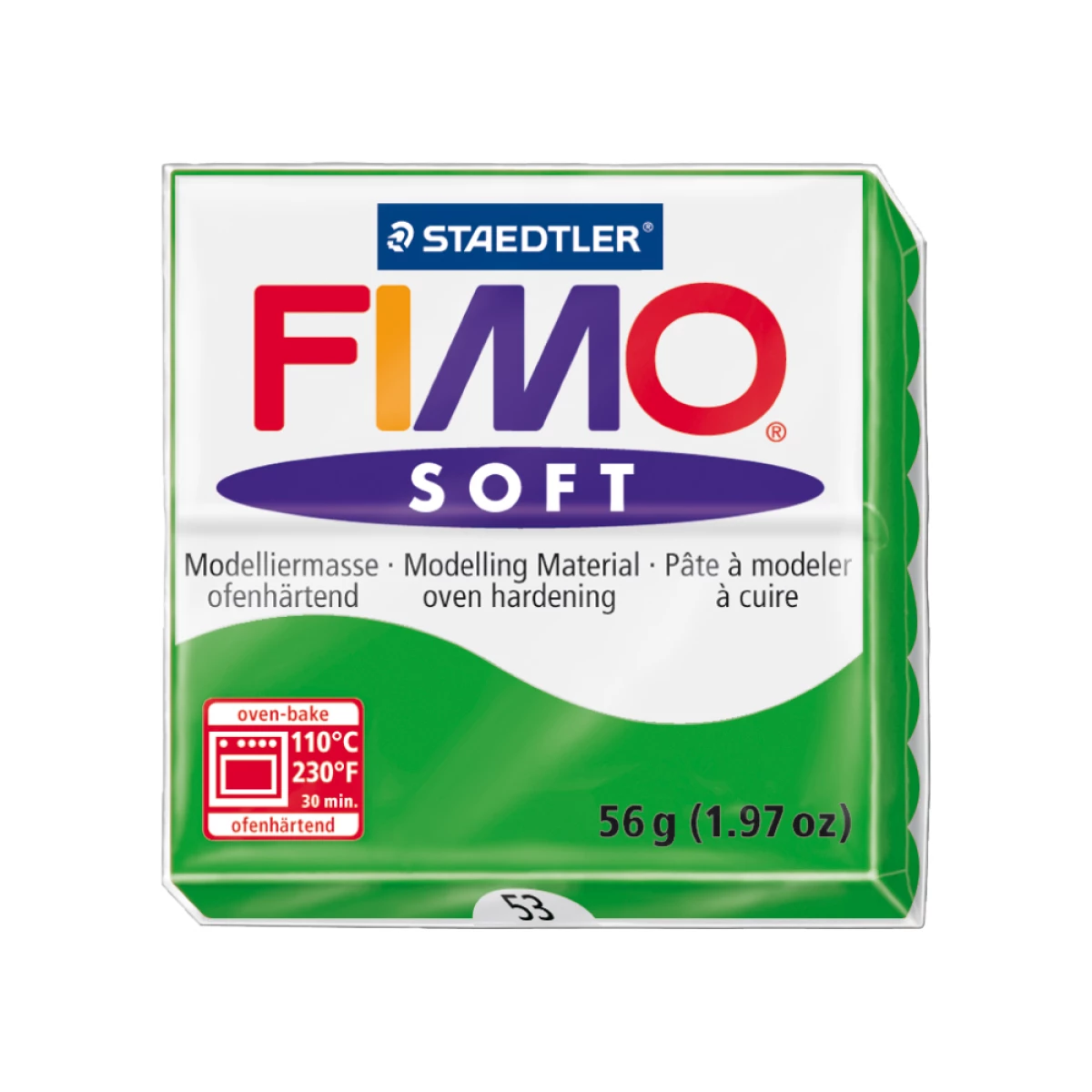 Galery – Pasta para modelar staedtler fimo soft 56 gr cor verde tropical0