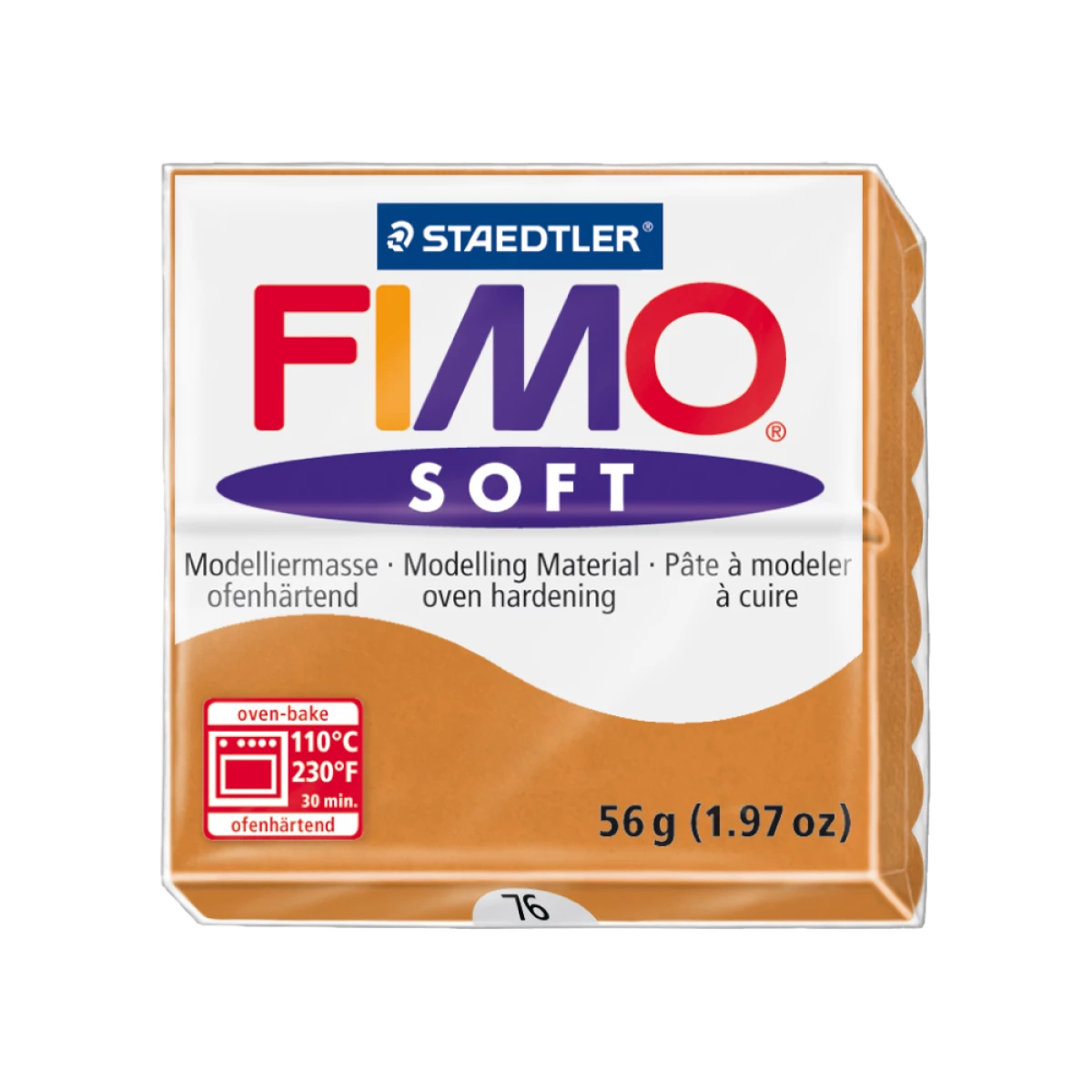 Galery – Pasta para modelar staedtler fimo soft 56 gr cor cognac0