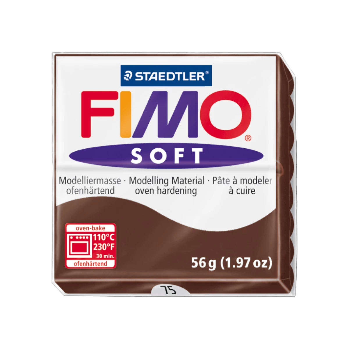 Galery – Pasta para modelar staedtler fimo soft 56 gr cor chocolate0