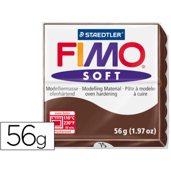 Thumbnail-Pasta para modelar staedtler fimo soft 56 gr cor chocolate