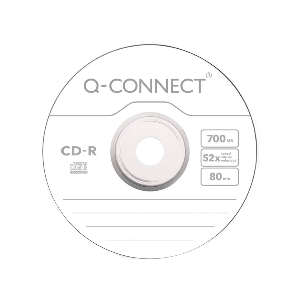 Galery – Cd-r q-connect capacidade 700mb duracao 80min velocidade 52x torre de 50 unidades0