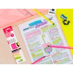 Galery – Lapis de cores liderpapel jumbo neon rosa caixa de 5 lapis0