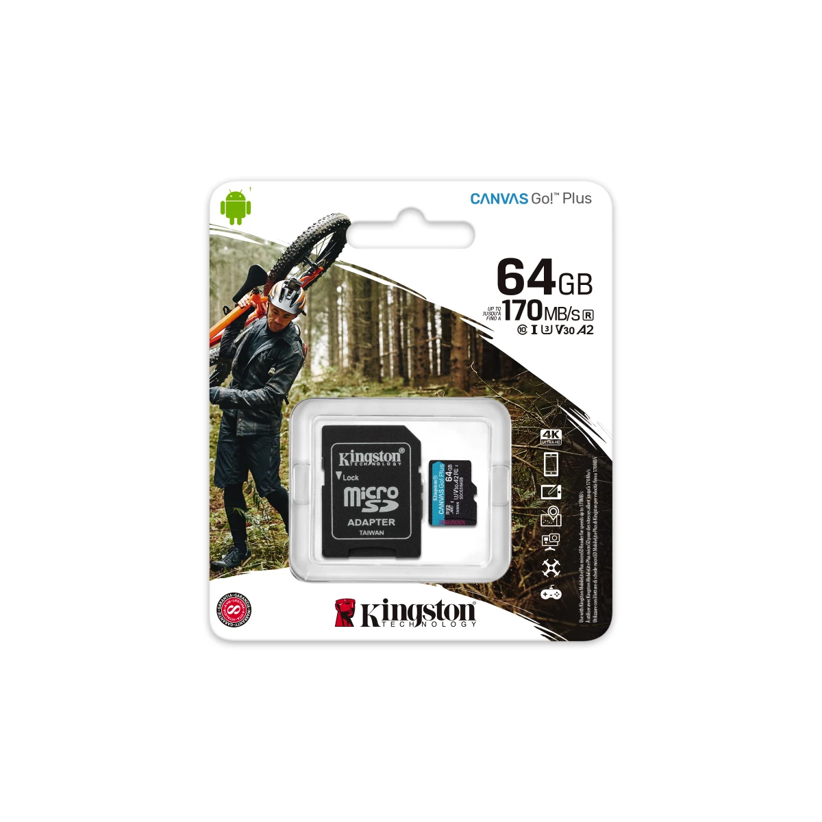 Galery – Kingston Technology Canvas Go! Plus 64 GB MicroSD UHS-I Classe 100