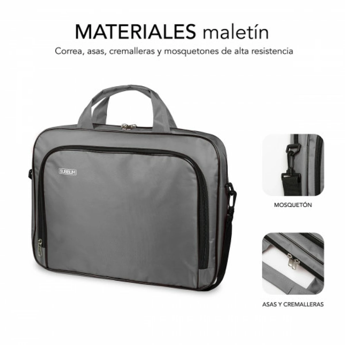 Galery – Bolsa para laptop SUBBLIM Oxford 13,3″-14″ cinza0