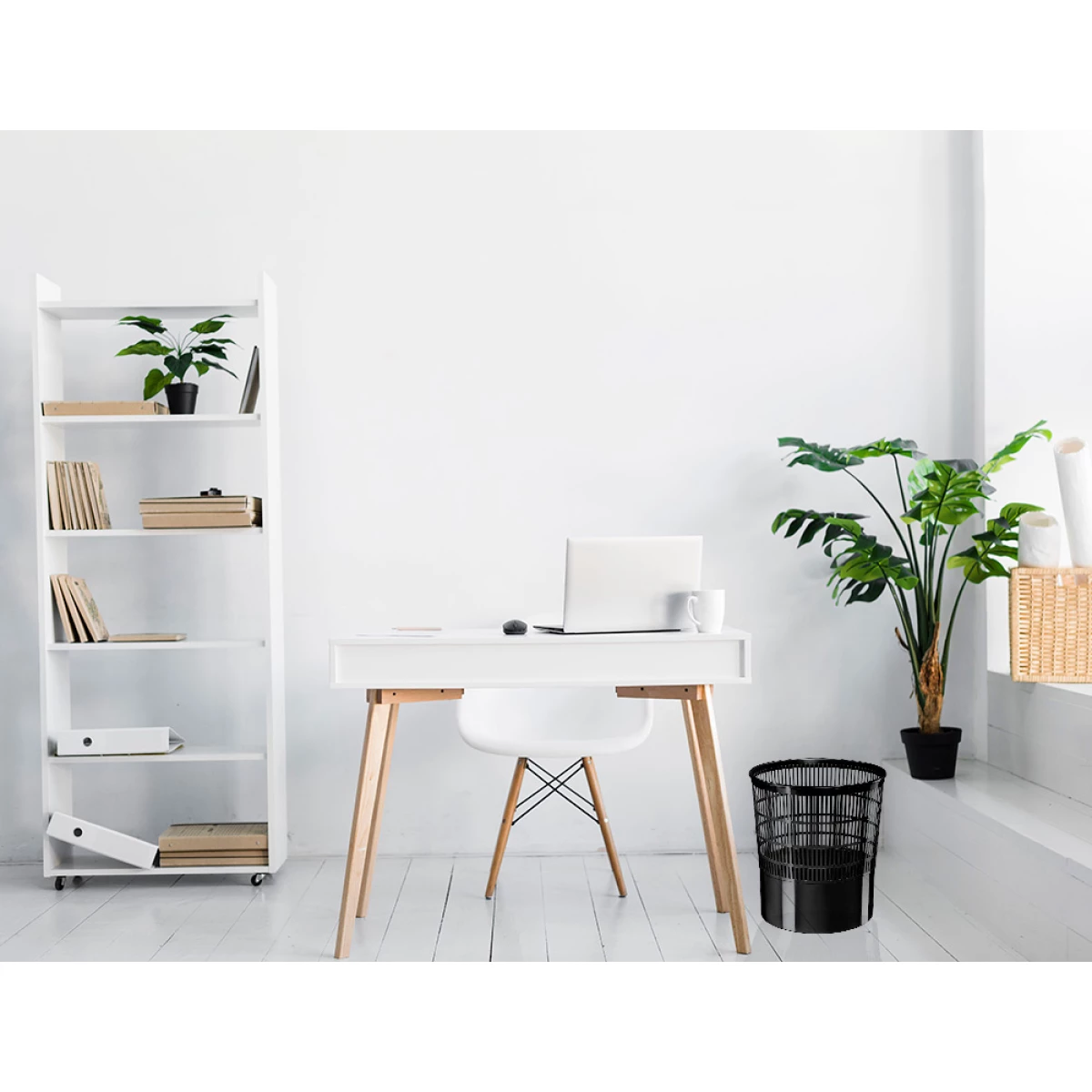 Galery – Cesto de papeis cep em plastico ecoline rede preta 16 litros 30×31,7 cm0
