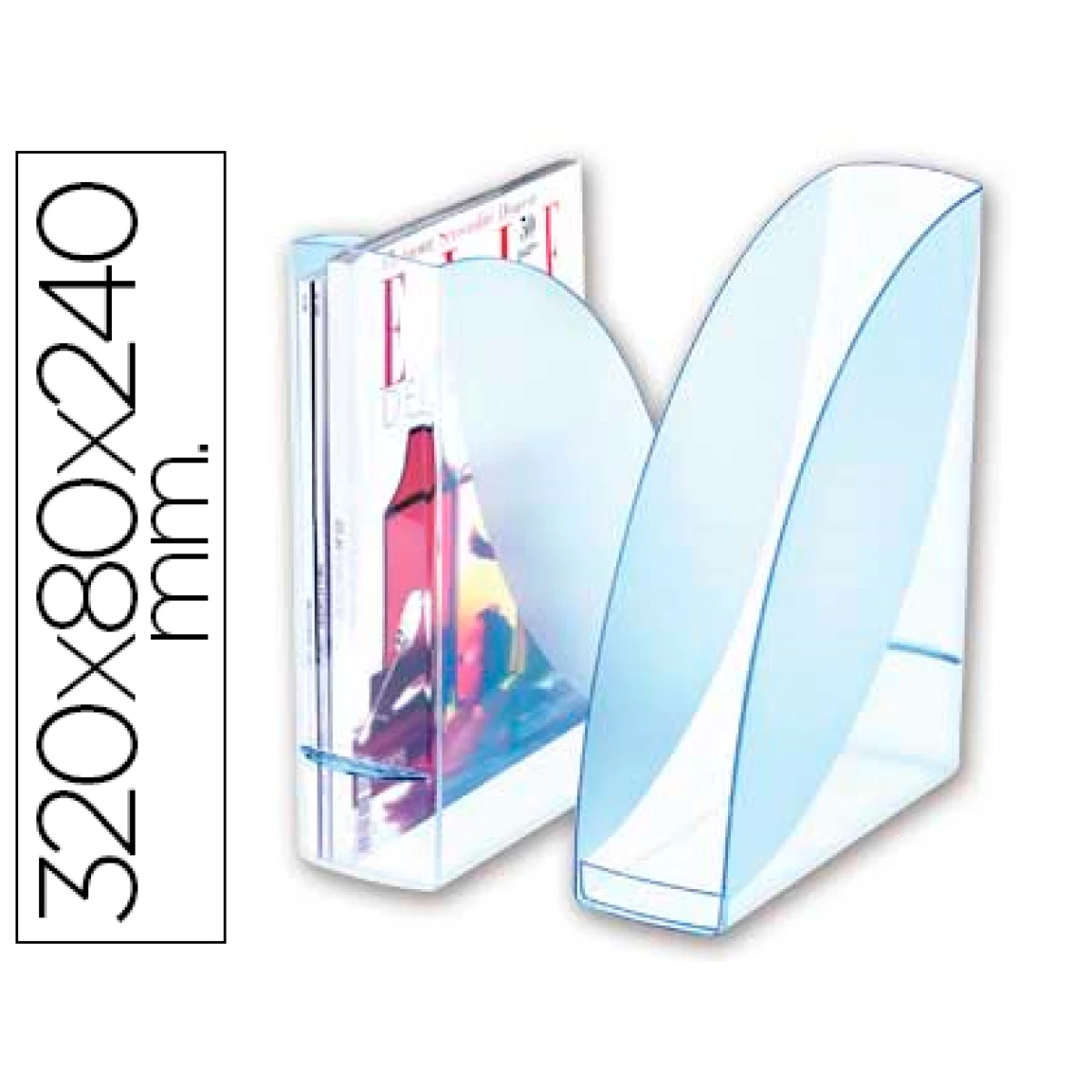 Thumbnail-Porta revistas cep confort ice blue plastico celeste transparente