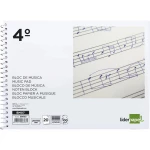 Galery – Caderno de musica liderpapel pentagrama pautado 2,5mm quarto 20 folhas 10g/m20