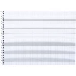 Galery – Caderno de musica liderpapel pentagrama pautado 2,5mm quarto 20 folhas 10g/m20