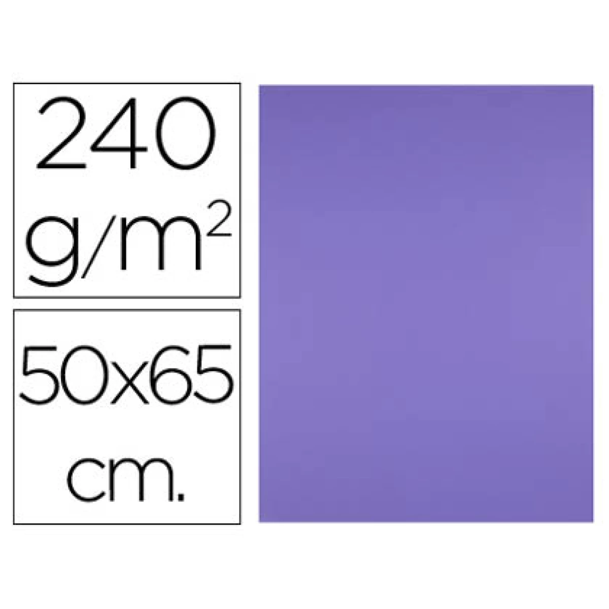 Thumbnail-Cartolina liderpapel 50×65 cm 240 gr purpura – 5 unidades