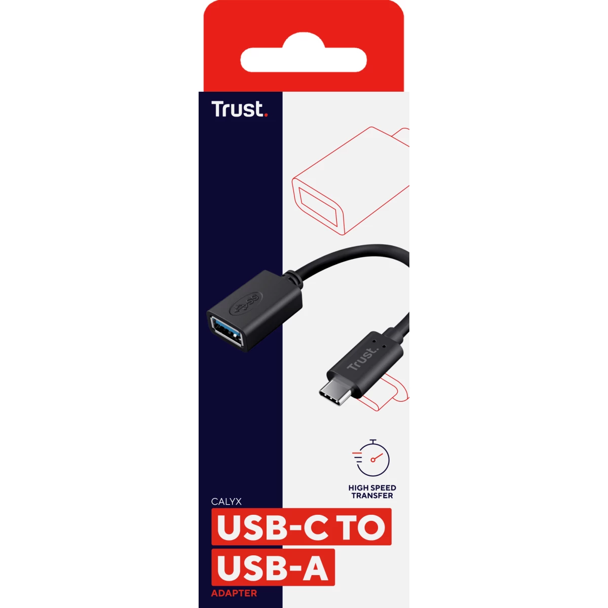 Galery – Trust 20967 cabo USB 0,09 m USB C USB A Preto0