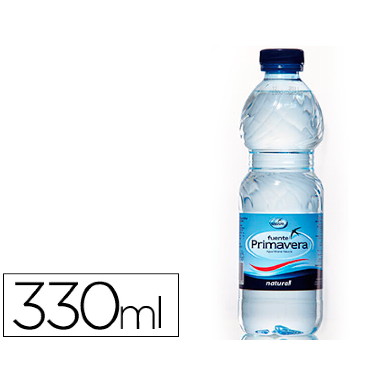 Thumbnail-Agua mineral natural fuente primavera garrafa de 330ml