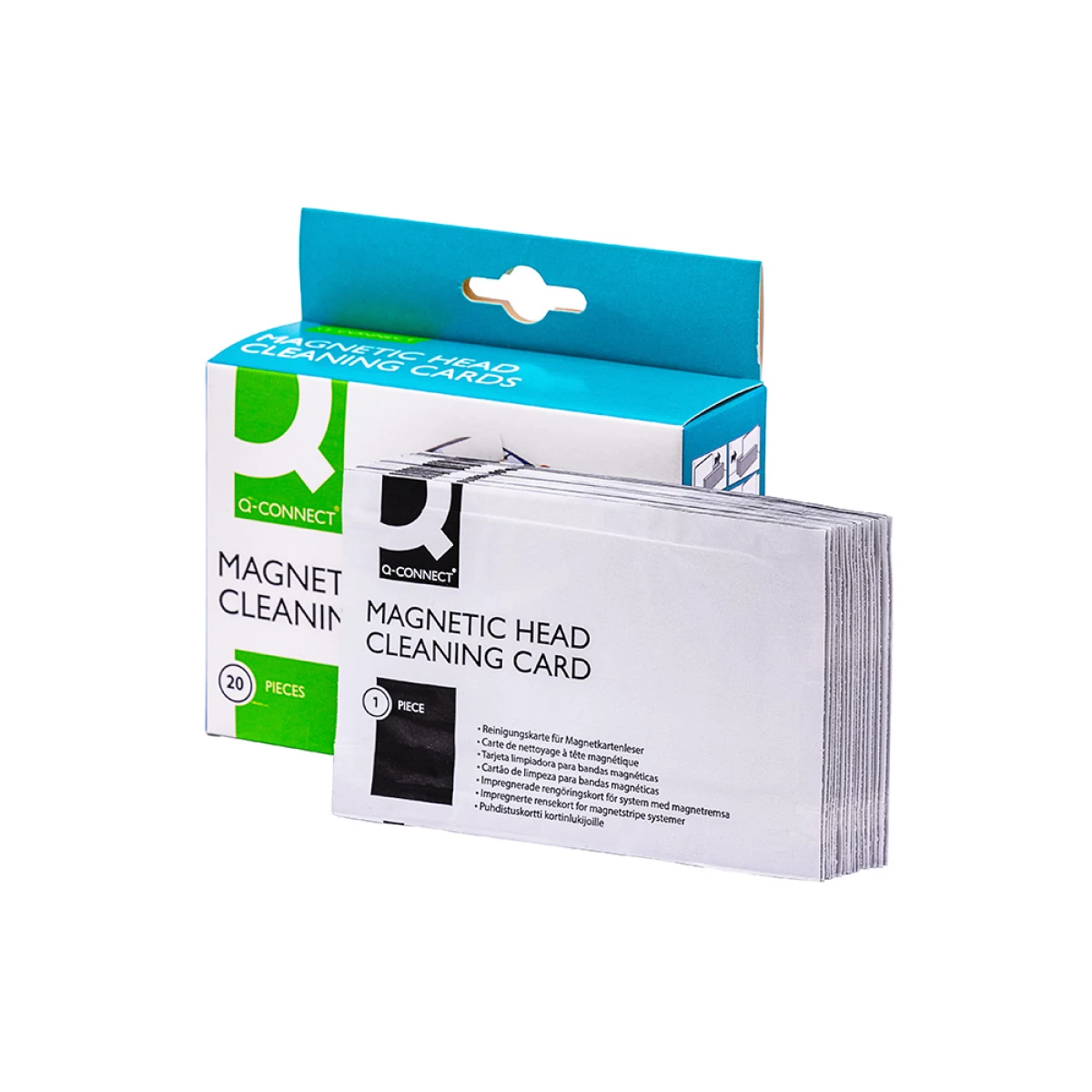 Galery – Cartao de limpeza q-connect de banda magnetica caixa de 20 unidades0