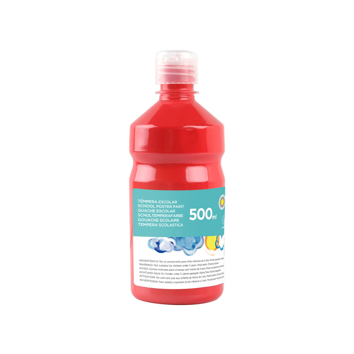 Galery – Guache escolar liderpapel 500 ml vermelho0