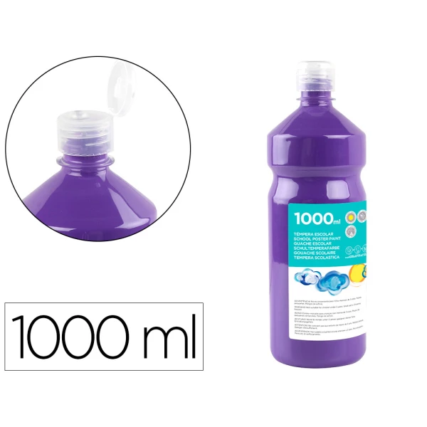 Thumbnail-Guache escolar liderpapel 1000 ml violeta