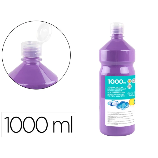 Thumbnail-Guache escolar liderpapel 1000 ml lilas