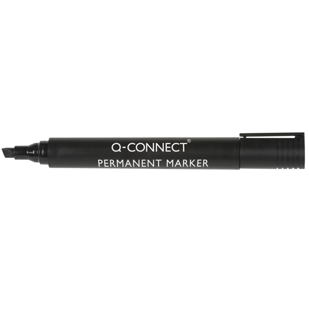 Galery – Marcador q-connect permanente preto ponta biselada 5.0 mm0