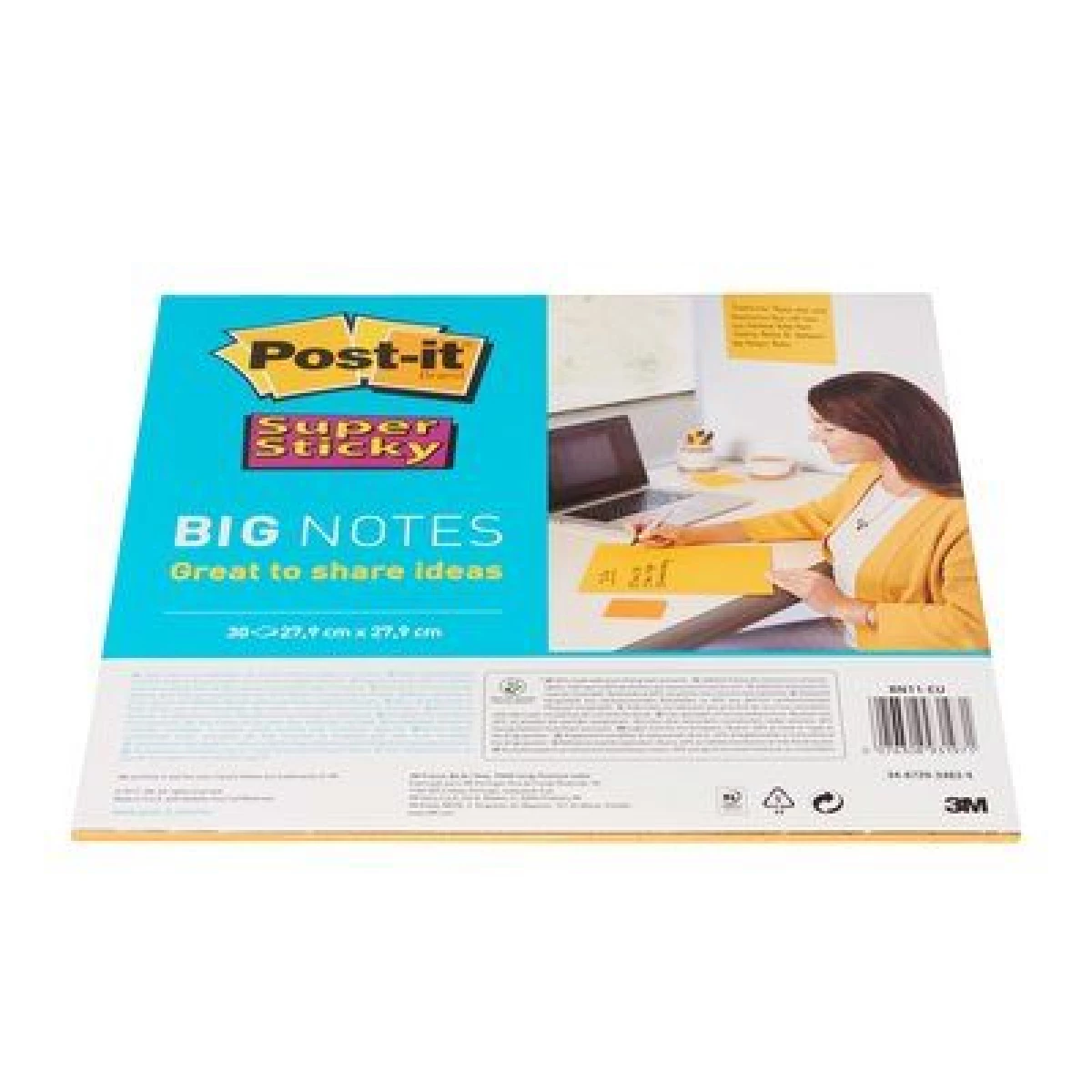 Galery – 3M Notizzettel Super Sticky Big Notes Gelb bloco de notas autocolante Quadrado Amarelo 30 folhas Autocolantes0