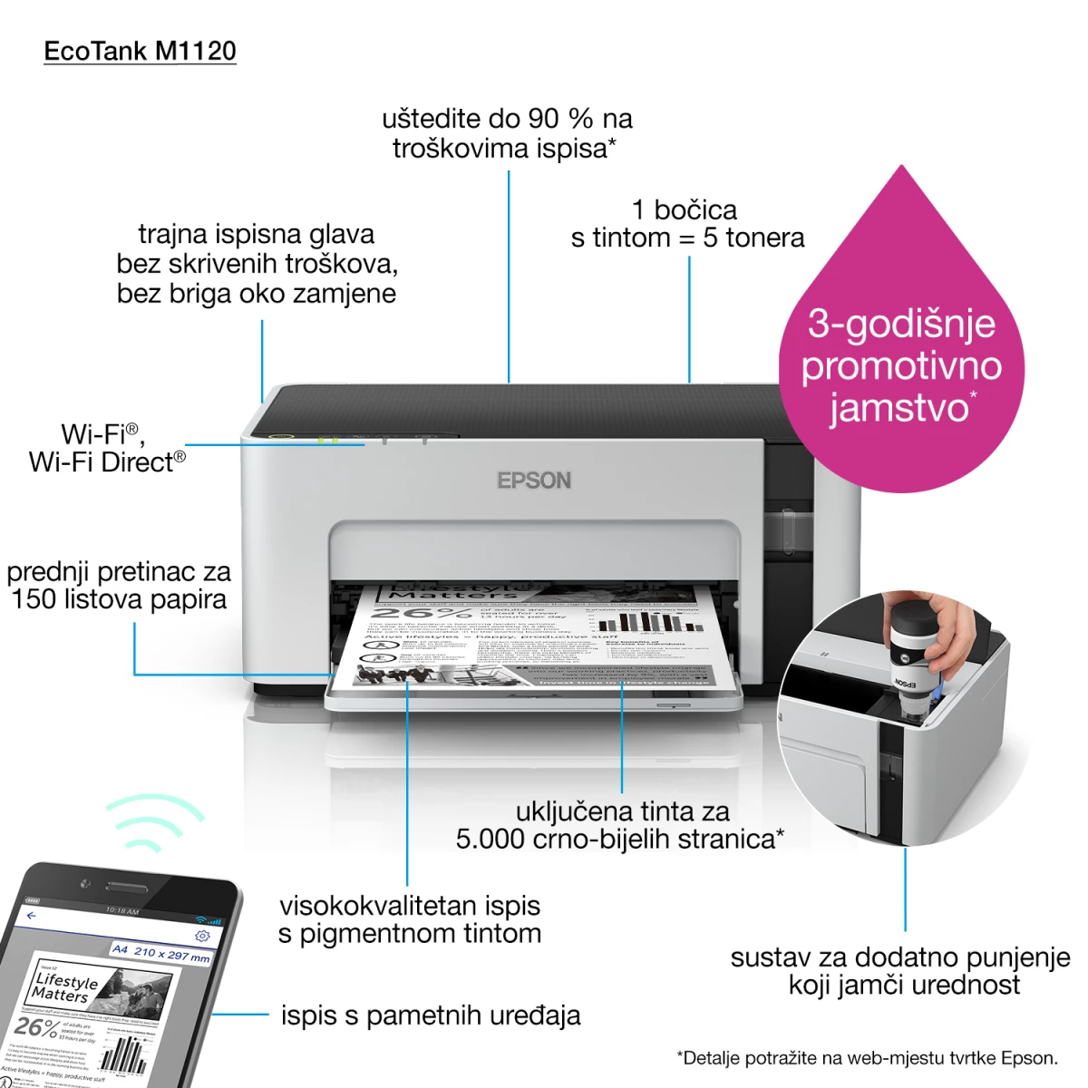 Galery – Epson EcoTank ET-M1120 impressora a jato de tinta 1440 x 720 DPI A4 Wi-Fi0