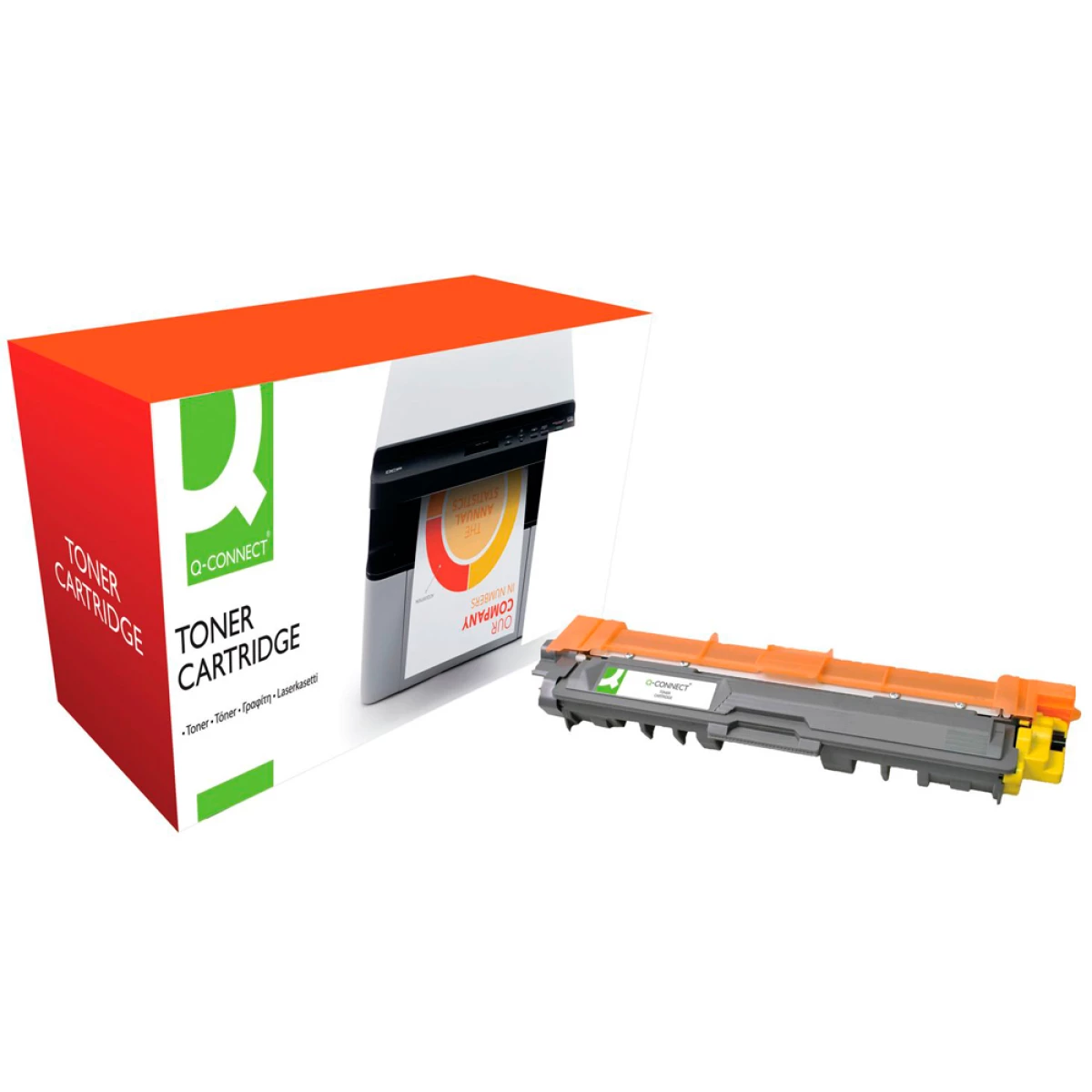 Galery – Toner q-connect compativel brother tn245y hl-3140cw / 3150cdw / 3170cdw / dcp-9020cdw / mfc-9140cdn / 9330cdw / 9340cdw0