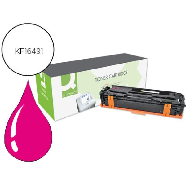 Thumbnail-Toner q-connect compativel hp cf213a cor laserjet m251n / 251nw / 276n / 276nw magenta 1.800 pag