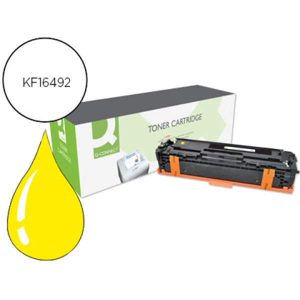 Thumbnail-Toner q-connect compativel hp cf212a cor laserjet m251n / 251nw / 276n / 276nw amarelo 1.800 pag