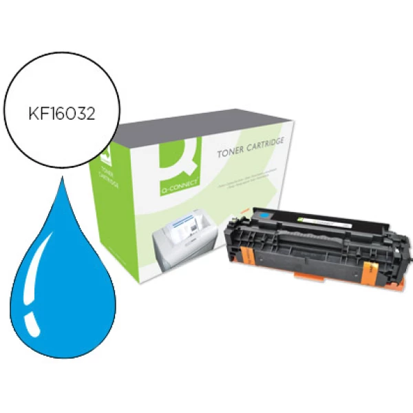 Thumbnail-Toner q-connect compativel hp ce411a cor laserjet m351a / 451dn / 451dw / 451nw / 375nw / 475dn / 475dw cian 2.600 pag