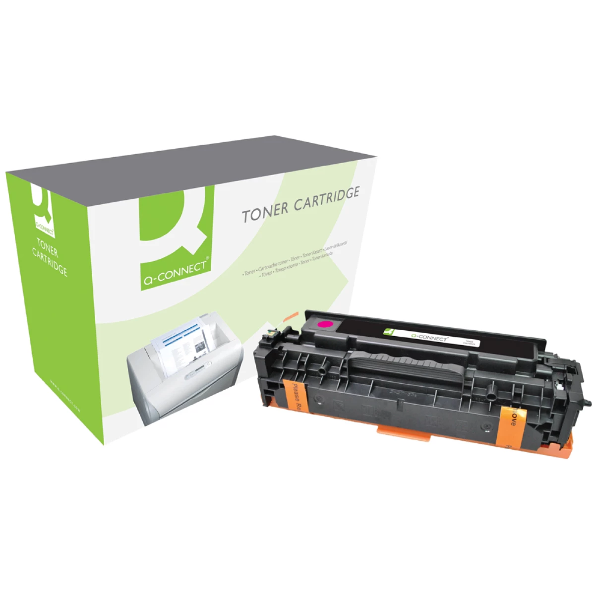 Galery – Toner q-connect compativel hp ce413a cor laserjet m351a / 451dn / 451dw / 451nw / 375nw / 475dn / 475dw magenta 2.600 pa0