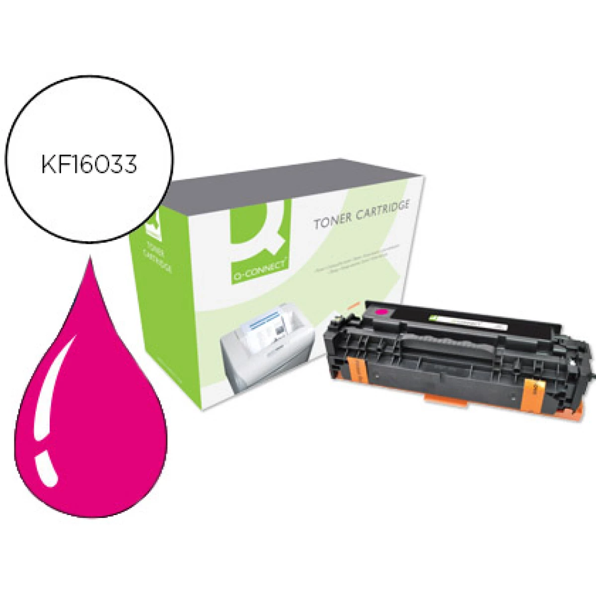 Thumbnail-Toner q-connect compativel hp ce413a cor laserjet m351a / 451dn / 451dw / 451nw / 375nw / 475dn / 475dw magenta 2.600 pa