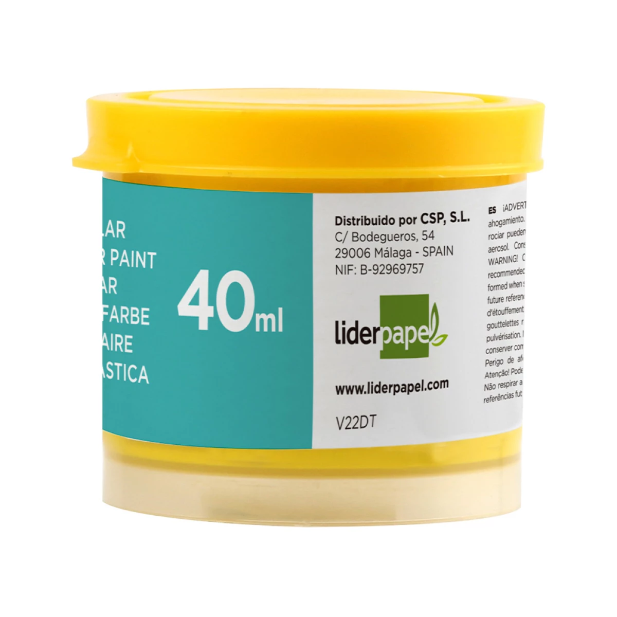 Galery – Guache liderpapel escolar 40 ml amarelo0