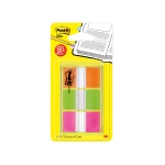 Galery – Bandas separadoras post-it index 680 laranja lima e rosa dispensador bolsa 3×200