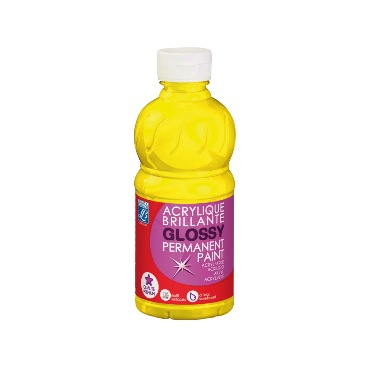 Galery – Pintura acrilica l&b brilho amarelo primario boiao de 250 ml0