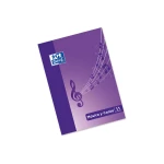 Galery – Caderno de musica e canto oxford pentagrama inter linhado 2 mm + quadricula de 5 mm din a4 24 folhas 90g/m20