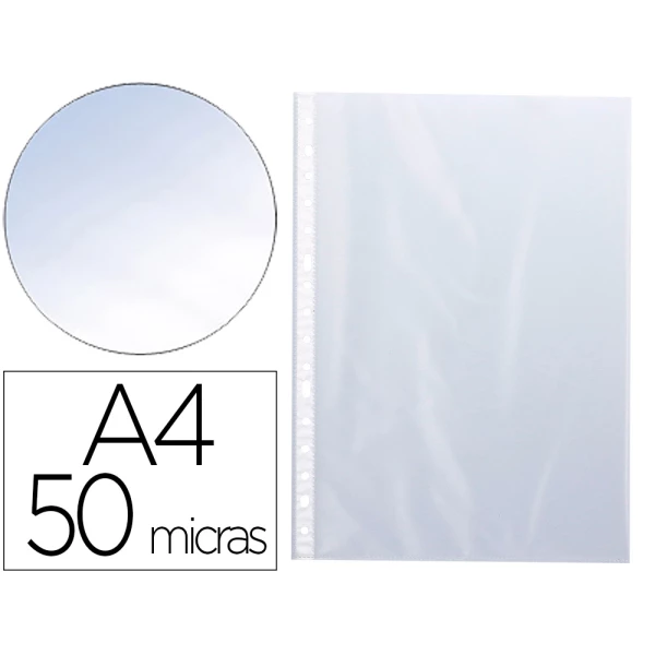 Thumbnail-Bolsa catalogo/mica q-connect din a4 50 microns cristal caixa de 100 unidades