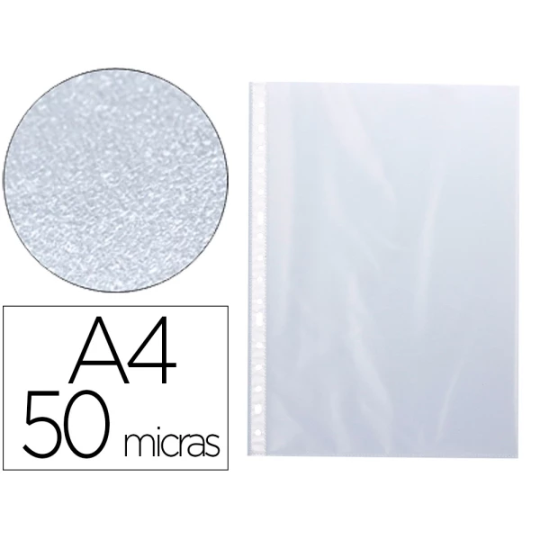 Thumbnail-Bolsa catalogo/mica q-connect din a4 50 microns martelada caixa de 100 unidades