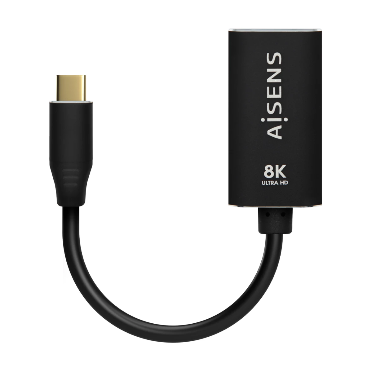 Galery – AISENS A109-0690 adaptador de cabo de vídeo 0,15 m USB Type-C DisplayPort Preto0