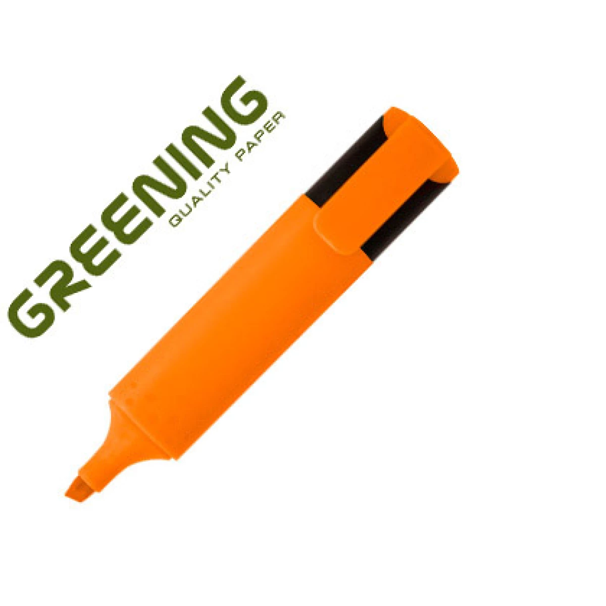 Thumbnail-Marcador greening fluorescente ponta biselada laranja – 12 unidades