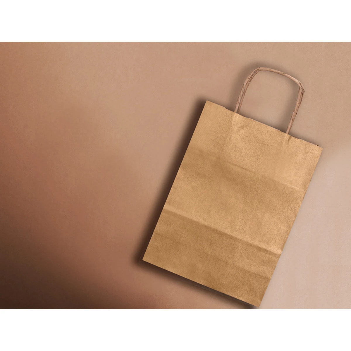 Galery – Saco de papel q-connect kraft natural asa retorcida 240x100x310 mm – 25 unidades0