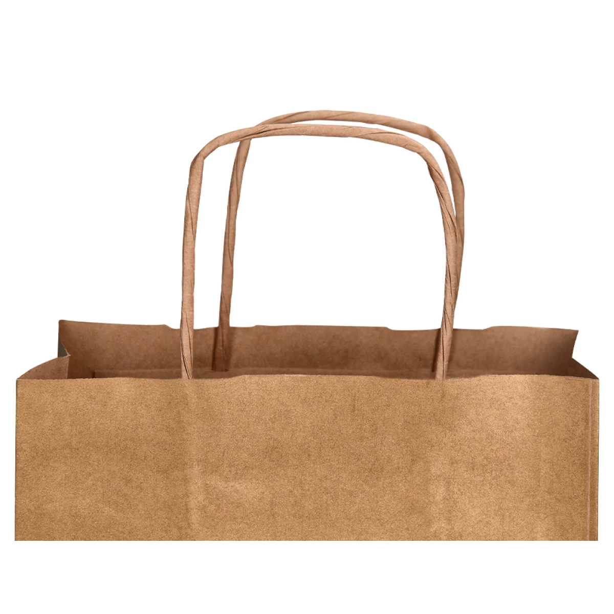 Galery – Saco de papel q-connect kraft natural asa retorcida 270x120x360 mm – 25 unidades0