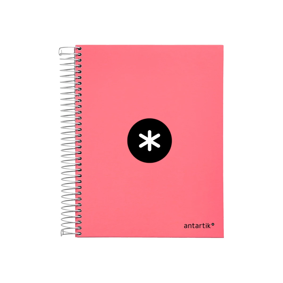 Galery – Caderno espiral liderpapel din a5 antartik capa forrada 120 f 100 gr quadricula 5 mm 5 bandas de cores cor coral0