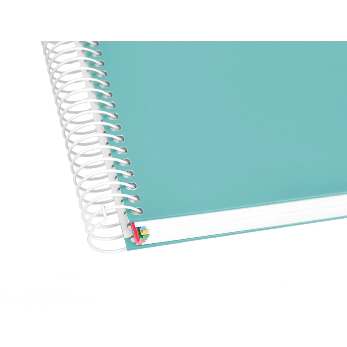 Galery – Caderno espiral liderpapel din a5 antartik capa forrada 120 f 100 gr quadricula 5 mm 5 bandas de cores cor menta0