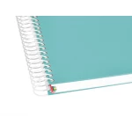 Galery – Caderno espiral liderpapel din a5 antartik capa forrada 120 f 100 gr quadricula 5 mm 5 bandas de cores cor menta0