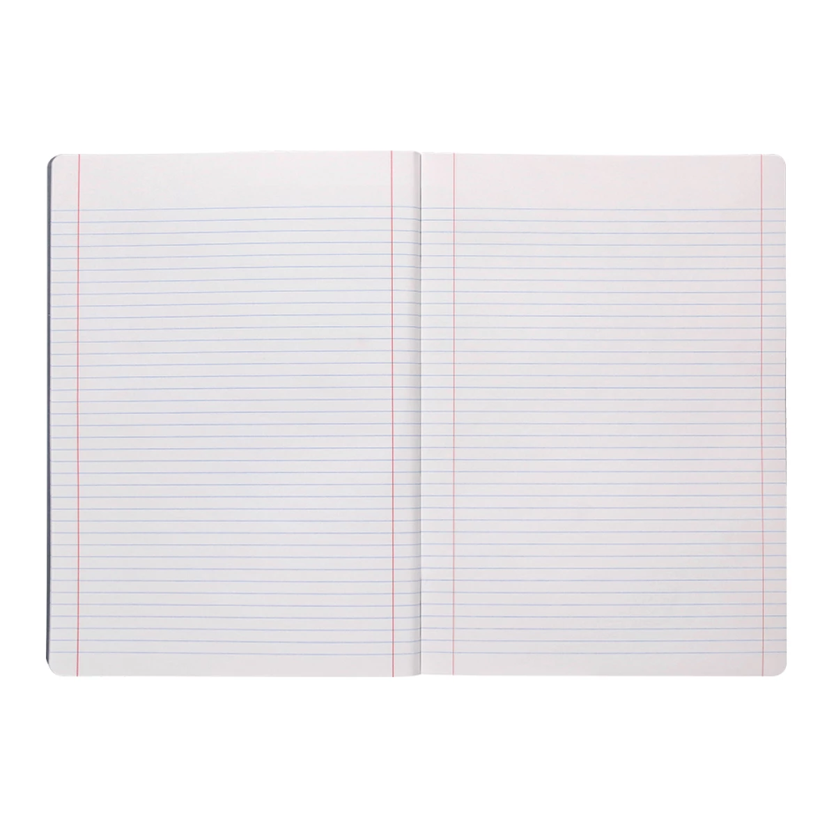 Galery – Caderno agrafado liderpapel 360 capa de plastico din a4 48 f 90 gr pautado com dupla margem capa preta0