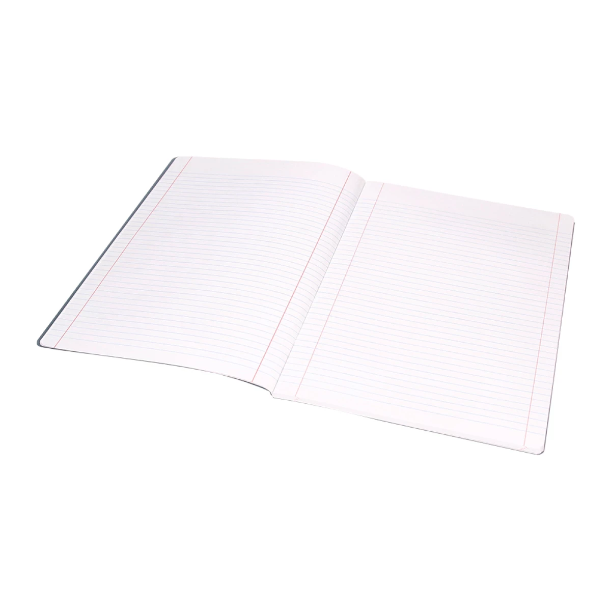 Galery – Caderno agrafado liderpapel 360 capa de plastico din a4 48 f 90 gr pautado com dupla margem capa preta0