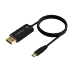 Galery – AISENS A109-0686 adaptador de cabo de vídeo 0,8 m USB Type-C DisplayPort Preto0