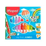 Galery – Marcador maped cor peps early age jumbo caixa de 24 cores0