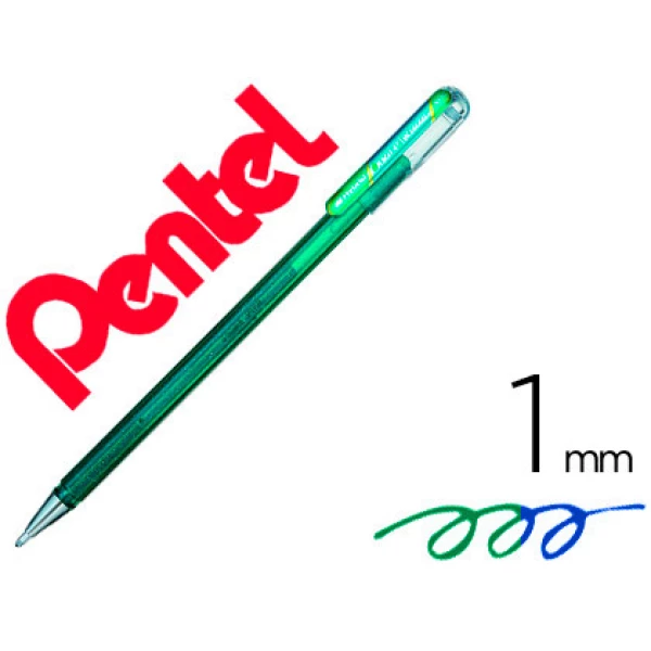 Thumbnail-Roller pentel k110 dual metallic cor verde e azul metalico – 12 unidades