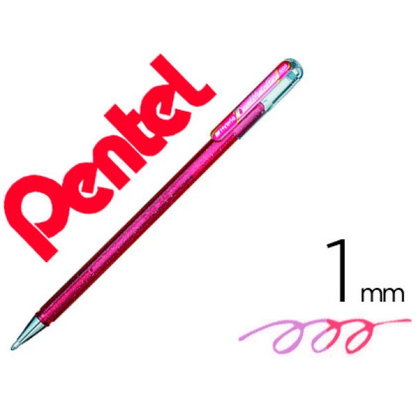 Thumbnail-Roller pentel k110 dual metallic cor rosa e rosa metalico – 12 unidades