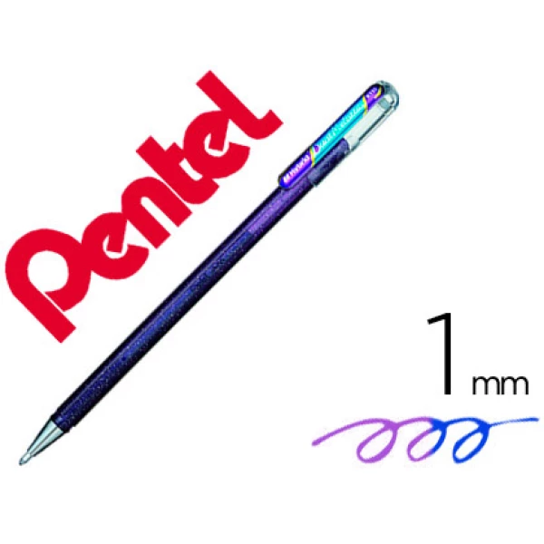 Thumbnail-Roller pentel k110 dual metallic cor violeta e azul metalico – 12 unidades