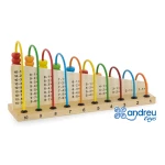 Galery – Jogo andreutoys abaco madeira para sumar e subtrair 29×14,5×7,5 cm0